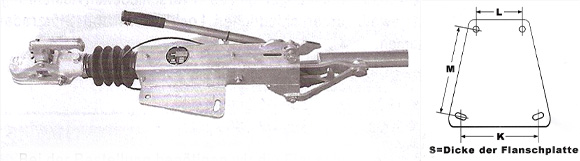 Auflaufeinrichtung AK1308 für Grümer AK1308  100/194/165