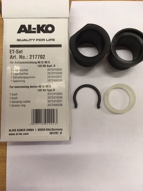 Alko Gleitbuchsensatz 60S / 90S + 120SR-B - rund mit Gummi / Spannring