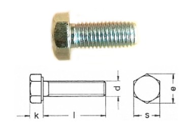 Sechskant Schraube M10x 25 8.8