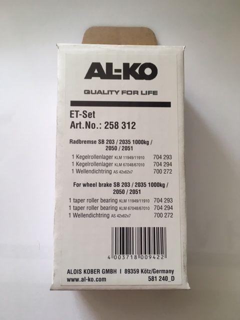 Radlagersatz Alko SB203/2035/2050/2051/2350-1300kg