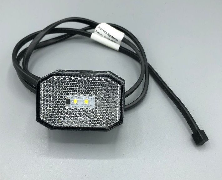 Aspöck Flexipoint LED weiß mit 1000mm Kabel DC